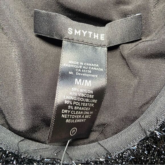 NWT Smythe Tinsel Tank Black Metallic size Medium - Picture 8 of 8